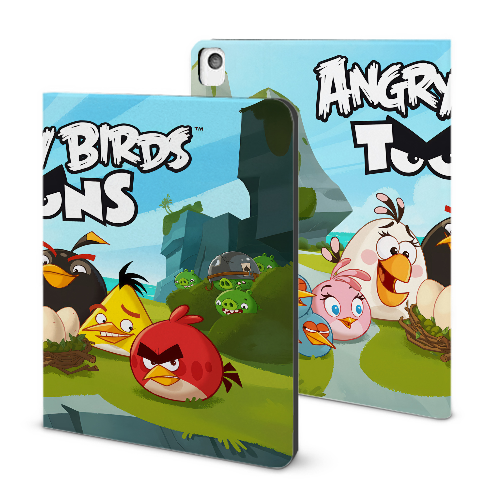 （画像用） Angry Birds アングリーバード IPadケース ペンホルダー付き ブックスタイルデザイン